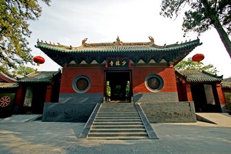 Ingresso del Tempio di Shaolin, fondato nel 495 d.C.