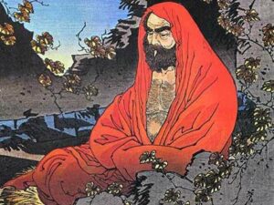 Illustration of Bodhidharma, patriarch of Chan Buddhism