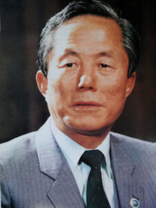 Choi Hong-hi, 1918-2002, founder of Taekwondo, Korean martial arts.