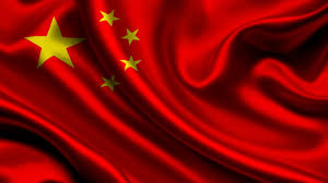 Bandiera della Cina, simbolo della Repubblica Popolare Cinese, bandiera rossa con stelle gialle