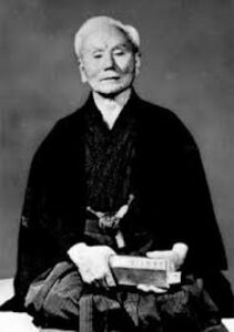 Gichin Funakoshi, 1868-1957, founder of Shotokan Karate, Japanese martial arts.