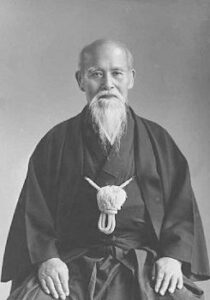 Morihei Ueshiba, 1883-1969, founder of Aikido, Japanese martial arts.