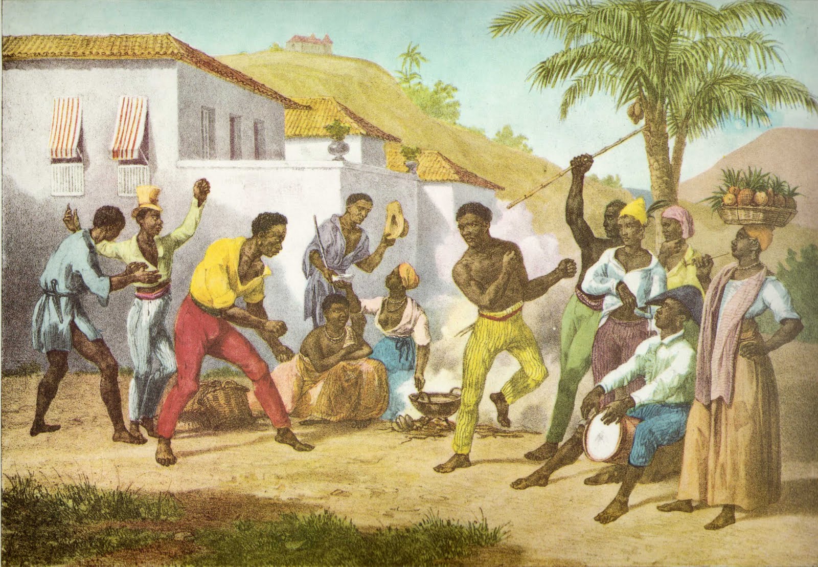 Capoeira Painting by Johann Moritz Rugendas