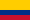 Bandiera della Colombia con tre bande orizzontali di colore giallo, blu e rosso